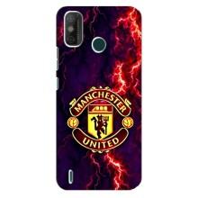 Чехол Манчестер Юнайтед для Техно Спарк 6 ГО (AlphaPrint) (огненный Манчестер)