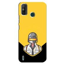 Чехол PUBG для Техно Спарк 6 ГО (AlphaPrint) (Пабг в шлеме)