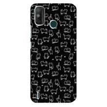 Чохол з принтом для TECNO Spark 6 GO (KE5) (AlphaPrint) Модні коти (Маленькі котики)