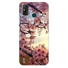 Чехол с принтом САКУРЫ на TECNO Spark 6 GO (KE5) – Цветущая сакура