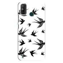Чехол с птицами на TECNO Spark 6 GO (KE5) (VPrint) (Ласточки)
