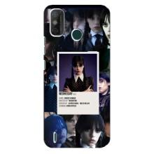 Чехлы Венсдей на TECNO Spark 6 GO (KE5) Уэнсдей (AlphaPrint) (коллаж Уэнздей)