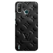 Текстурный Чехол Louis Vuitton для Техно Спарк 6 ГО – Черный ЛВ