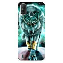 Защитные чехлы для Техно Спарк 6 ГО (AlphaPrint) (ХИТ продаж) ВОЛК (Яркий волк)