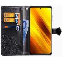 Кожаный чехол (книжка) Art Case с визитницей для TECNO Spark 6 – Голубой