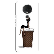 Чехлы Луи Витон для TECNO Spark 6 (AlphaPrint - LOUIS VUITTON) (кофе LOUIS VUITTON)