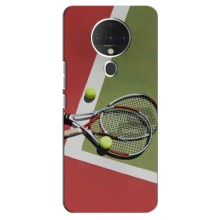 Чехлы с принтом Спортивная тематика для TECNO Spark 6 – Ракетки теннис