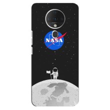 Силиконовый бампер с принтом "Наса" на TECNO Spark 6 (Космонавт NASA)