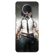 Силиконовый чехол с картинкой "Герой Pubg" на TECNO Spark 6 (Пабг)