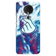 Чехол с принтом для TECNO Spark 6 (AlphaPrint - Знак сердечка)