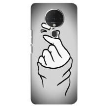 Чехол с принтом для TECNO Spark 6 (AlphaPrint - Знак сердечка)