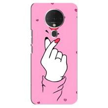 Чехол с принтом для TECNO Spark 6 (AlphaPrint - Знак сердечка)
