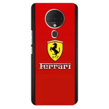 Силиконовый бампер с картинкой машины на TECNO Spark 6 (Ferrari Logo)