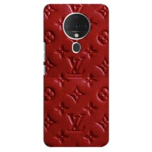 Текстурный Чехол Louis Vuitton для Техно Спарк 6 (Красный ЛВ)