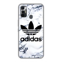 Чехлы Адидас для TECNO Spark 7 (KF6n) (AlphaPrint) (Адидас на мраморе)