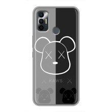 Чехлы для TECNO Spark 7 (KF6n) - Bearbrick Louis Vuitton (PREMIUMPrint) (БеарБрик глаза)