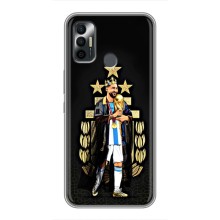 Чехлы для TECNO Spark 7 (KF6n) (Leo чемпион) (AlphaPrint) (Месси Король)