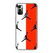 Чехлы для TECNO Spark 7 (KF6n) - с картинкой JORDAN (AlphaPrint) (Лого Джордан)