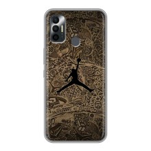 Чехлы для TECNO Spark 7 (KF6n) - с картинкой JORDAN (AlphaPrint) (Logo Jordan)
