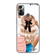 Чехол с печатью для TECNO Spark 7 (KF6n) - (Мода) (AlphaPrint) (Путешествие)