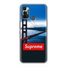 Чехол для TECNO Spark 7 (KF6n) с картинкой Supreme (AlphaPrint)