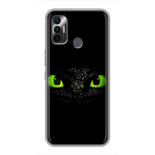 Чохол дракон Беззубик для TECNO Spark 7 (KF6n) – Очі Беззубика