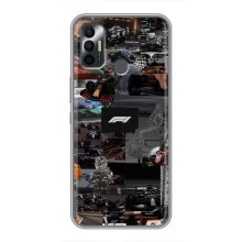 Чехол Формула1 на TECNO Spark 7 (KF6n) – Коллаж Ф1