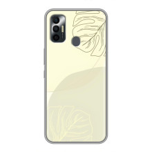 Чехол цветочный дизайн для TECNO Spark 7 (KF6n) – Зелёный фон