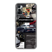 Чехол с авто Порше для TECNO Spark 7 (KF6n) – Коллаж Порше