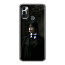 Чехол с дизайном Венздей 2 на TECNO Spark 7 (KF6n) – Уэнсдей в костюме