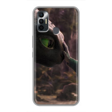 Чохол як приборкати дракона на TECNO Spark 7 (KF6n) (Сцена з драконом)