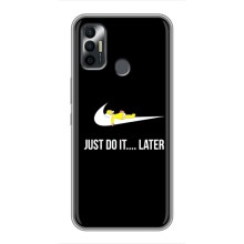 Чехол с логотипом Найк на TECNO Spark 7 (KF6n) – Nike just do it
