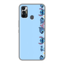 Чохол з принтом Стіч на TECNO Spark 7 (KF6n) (Стіч фон)