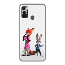 Силіконовий чохол з принтом Зоотрополіс для TECNO Spark 7 (KF6n) – Джуді і Нік
