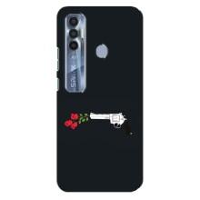 Чехлы (ART) Цветы на TECNO Spark 7 Pro (VPrint) (Неожиданные цветы)