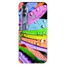 Чехлы (ART) Цветы на TECNO Spark 7 Pro (VPrint) (Семицветик)