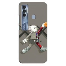 Чехлы для TECNO Spark 7 Pro - Bearbrick Louis Vuitton (PREMIUMPrint) (Беарбрик Джордан)