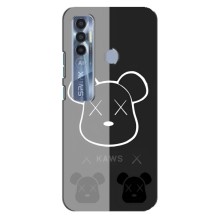 Чехлы для TECNO Spark 7 Pro - Bearbrick Louis Vuitton (PREMIUMPrint) (БеарБрик глаза)