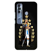 Чехлы для TECNO Spark 7 Pro (Leo чемпион) (AlphaPrint) (Месси Король)