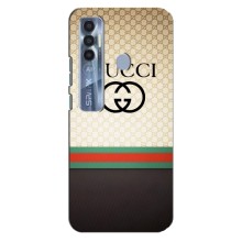Чехлы ГУЧЧИ для Техно Спарк 7 Про (AlphaPrint) (GUCCI стиль)
