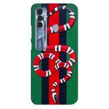 Чехлы ГУЧЧИ для Техно Спарк 7 Про (AlphaPrint) (Gucci змия)