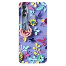Чехлы с Цветами для TECNO Spark 7 Pro (VPrint) (Цветочный дизайн)