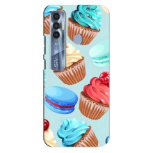 Чехлы с Фруктами для TECNO Spark 7 Pro (VPrint) (Кексики)