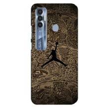 Чехлы для TECNO Spark 7 Pro - с картинкой JORDAN (AlphaPrint) (Logo Jordan)
