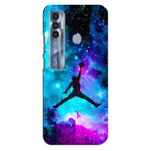 Чехлы для TECNO Spark 7 Pro - с картинкой JORDAN (AlphaPrint) (Яркий Джордан)