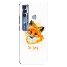 Чехлы с картинкой Лисички для TECNO Spark 7 Pro (VPrint) (Девочка Лиса)