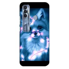 Чехлы с картинкой Лисички для TECNO Spark 7 Pro (VPrint) (Яркая лисичка)