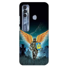 Чехлы с картинкой ЗСУ для TECNO Spark 7 Pro (AlphaPrint) (Солдат ЗСУ)