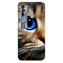 Чехлы с Котиками для TECNO Spark 7 Pro (VPrint) (Глаз кота)