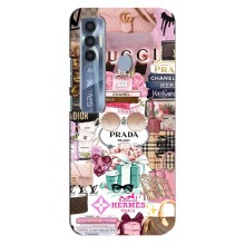 Чохол (Dior, Prada, YSL, Chanel) для TECNO Spark 7 Pro (Брендb)
